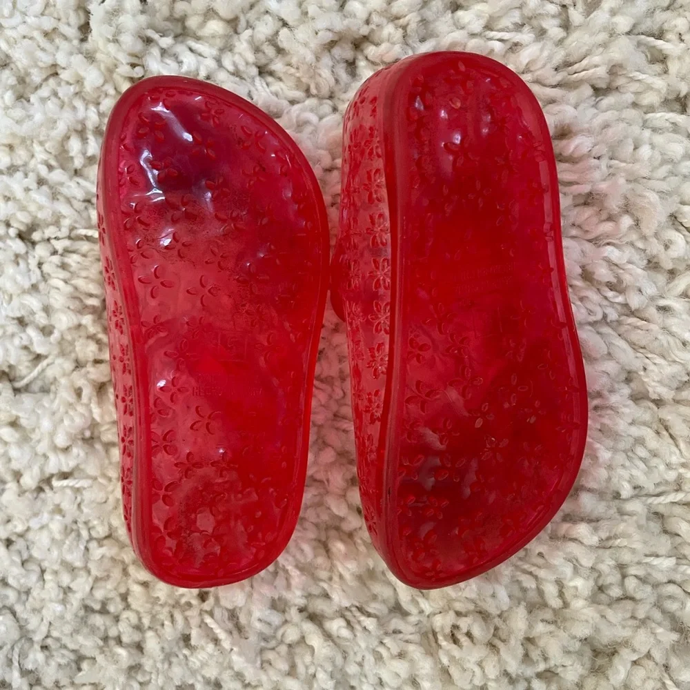 Kids pink Strawberry Jelly Shoes - Picture 4 of 4